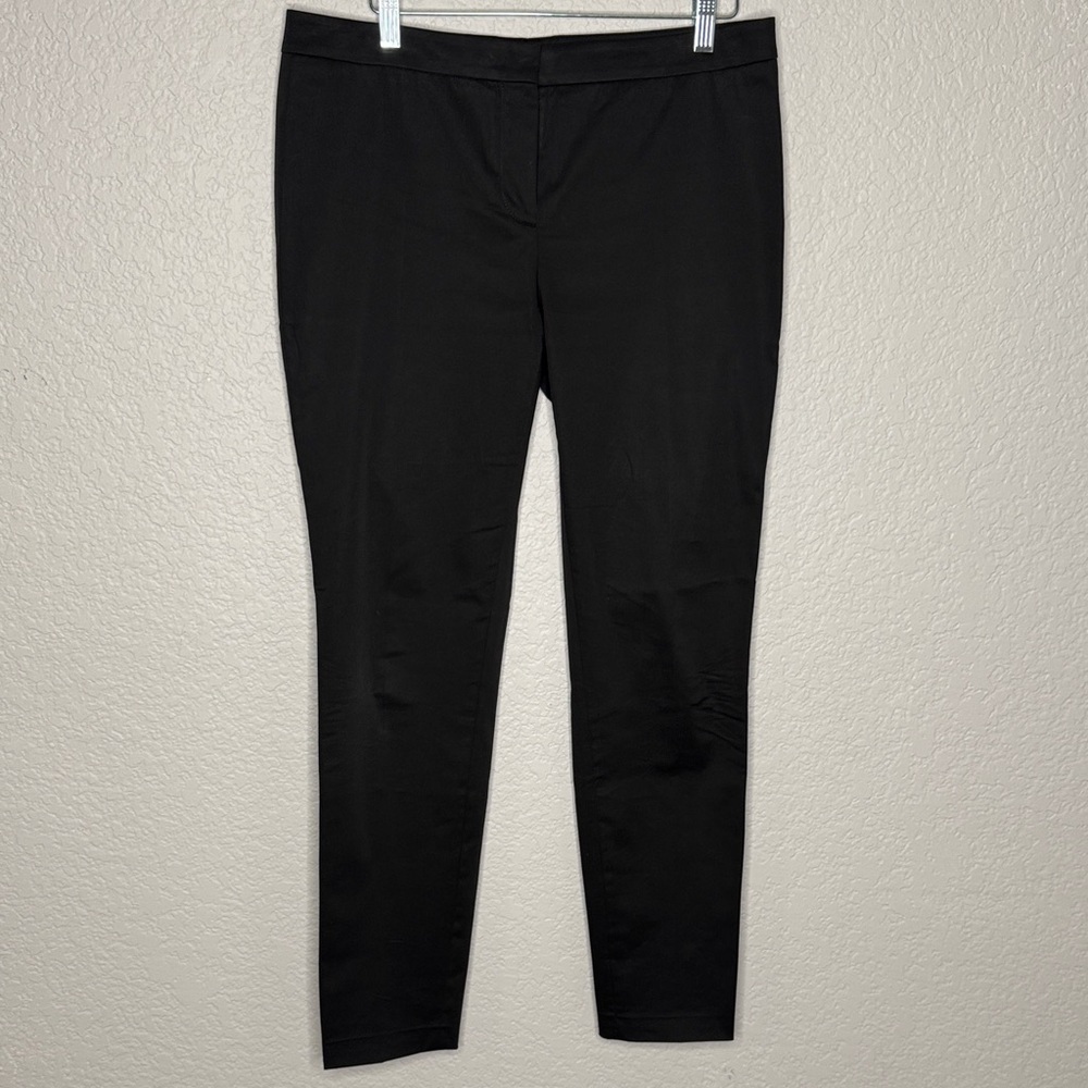 Incotex Italian Cotton Tailored Trouser Dress Pants Slim Leg Black IT46 US Large